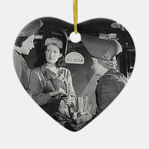 Adorno De Cerámica Soldadores de las mujeres