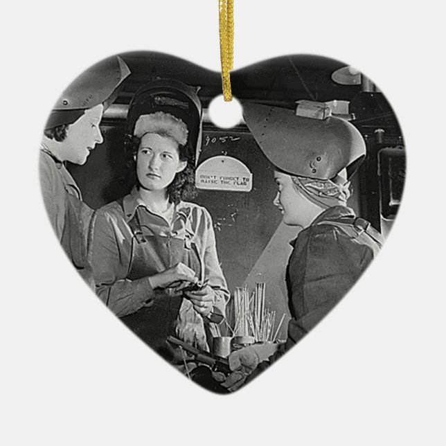 Adorno De Cerámica Soldadores de las mujeres (Frente)