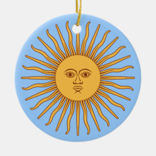 Adorno De Cerámica Solenoide de Mayo de la Argentina