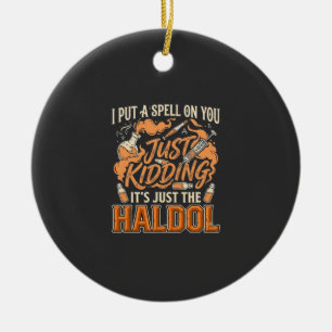 Adorno De Cerámica Solo Bromeando Haldol Halloween Potion Botella Jer