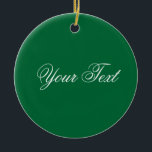 Adorno De Cerámica SÓLO COLOR / verde oscuro   tu texto<br><div class="desc">Sólo composición de color por EDDA Fröhlich | Plantilla: color de fondo del texto o imagen | Tendencia: colorea tu vida. | ¿Extrañas otros colores,  productos o diseños? Siéntase libre de contactarme: contact@eddart.de</div>