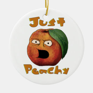 Adorno De Cerámica Sólo Peachy