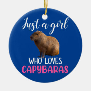 Adorno De Cerámica Sólo un chica al que le encanta el capibara