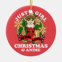 Sólo un Chica que ama a los Navidades y a Anime El