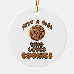 Adorno De Cerámica Solo un chica que ama las cookies