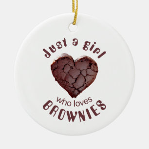 Adorno De Cerámica Sólo un chica que ama los brownies