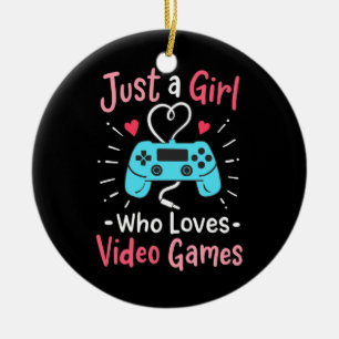 Adorno De Cerámica Solo un Chica que ama los videojuegos