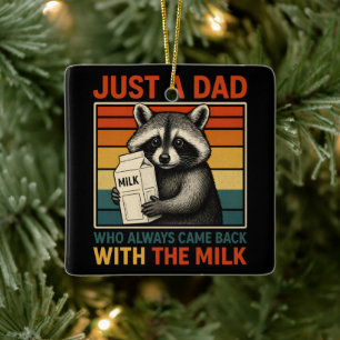 Adorno De Cerámica Solo Un Papá Que Siempre Regresó Con La Leche