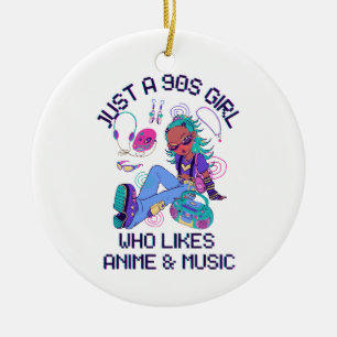 Adorno De Cerámica Solo una chica de los 90 que le gusta la música