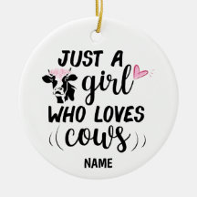 Solo una chica que ama las vacas Nombre personaliz