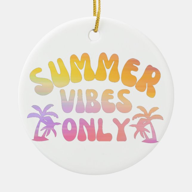 ADORNO DE CERÁMICA SÓLO VIBES DE VERANO (Frente)