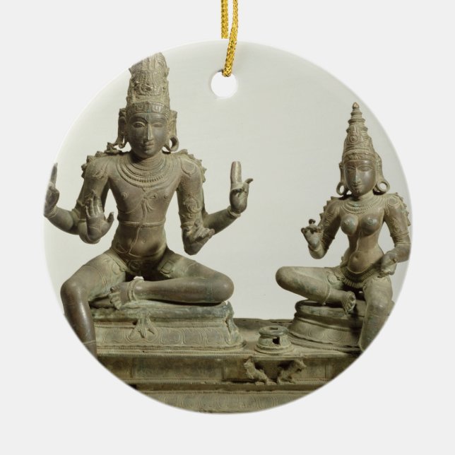 Adorno De Cerámica Somaskanda, Chola, Tamil Nadu (bronce) (Frente)