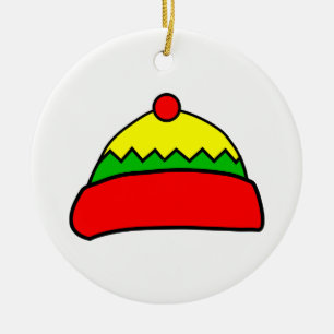 Adorno De Cerámica Sombrero de invierno