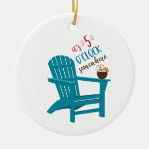 Adorno De Cerámica Son las 5 O'Clock