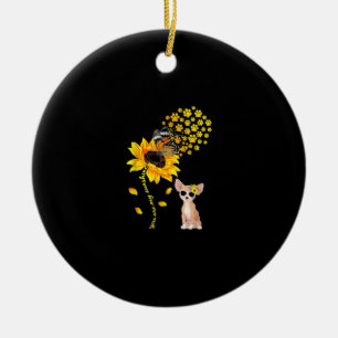 Adorno De Cerámica Son Mis Mujeres Sunshine Sunflower Chihuahua