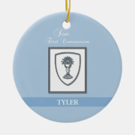 Adorno De Cerámica Son, primer cáliz plateado de la comunión