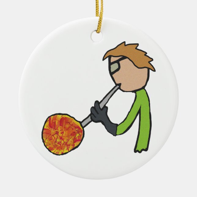 Adorno De Cerámica Sonido de vidrio (Frente)