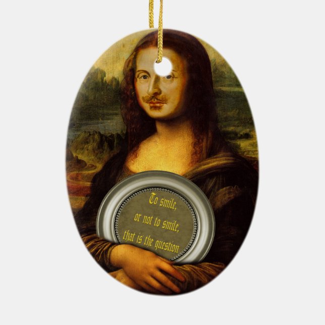 Adorno De Cerámica Sonreír O No Sonreír (Atrás)