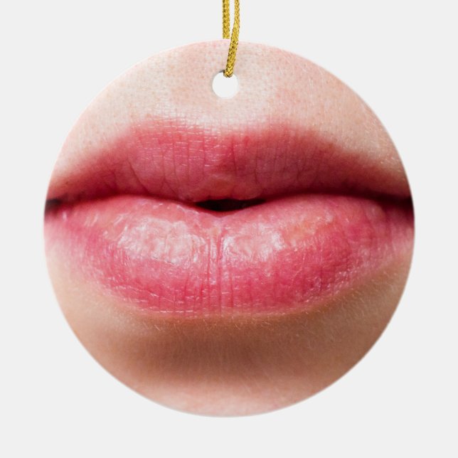 Adorno De Cerámica Sonrisa de labios (Frente)