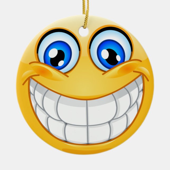 Adorno De Cerámica Sonrisa Friendship Ornamenet (Frente)