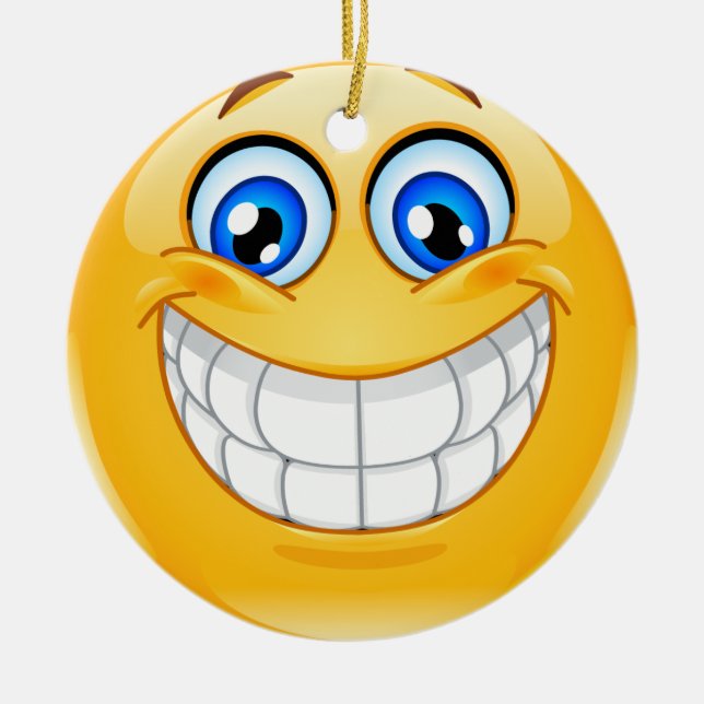 Adorno De Cerámica Sonrisa Happy Face Friendship Ornamenet - SRF (Frente)