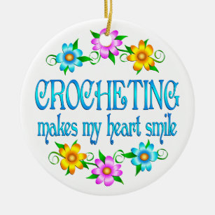 Adorno De Cerámica Sonrisas Crocheting