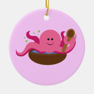 Adorno De Cerámica Sopa de pulpo