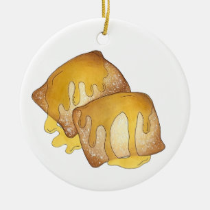 Adorno De Cerámica Sopaipilla Sopapilla Cachanga Sopaipa Fried Pastry