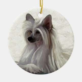 Adorno De Cerámica Soplo de polvo con cresta chino hermoso