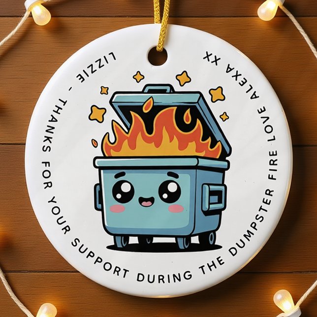 Adorno De Cerámica Soporte personalizado para basureros Gracias Besti (Subido por el creador)