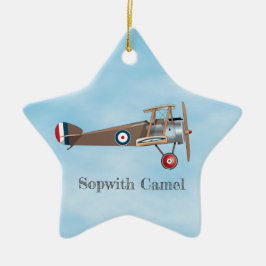 Adorno De Cerámica Sopwith Camel