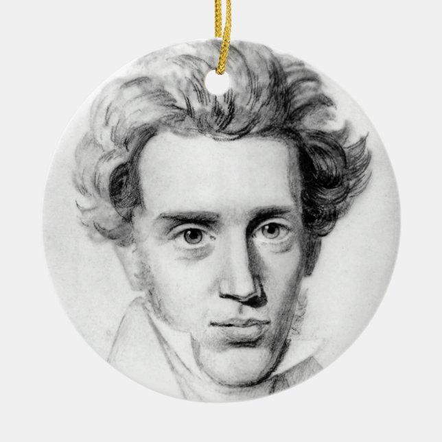 ADORNO DE CERÁMICA "SOREN KIERKEGAARD " (Frente)