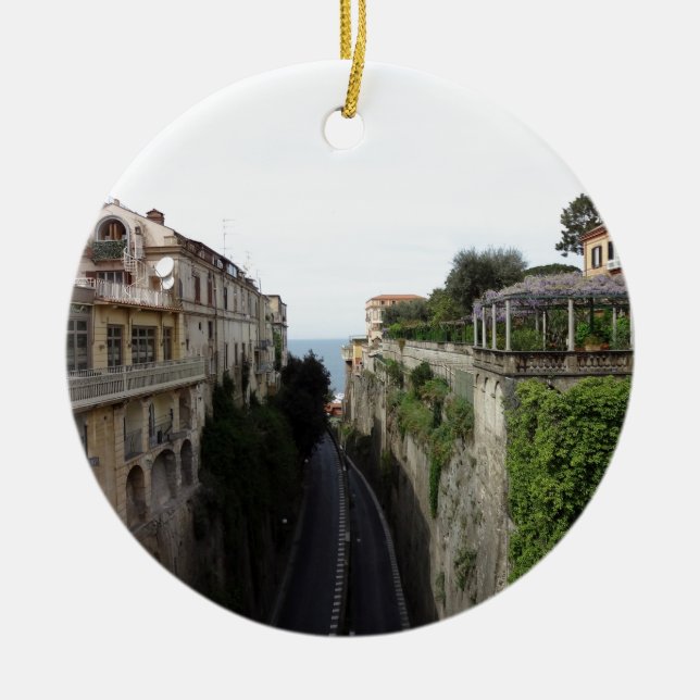 Adorno De Cerámica Sorrento, Italia (Frente)