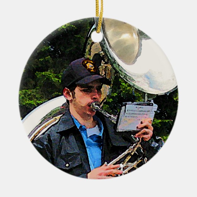 Adorno De Cerámica Sousaphone (Frente)