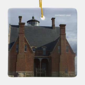 Adorno De Cerámica Southeast Light Lighthouse Ornament 