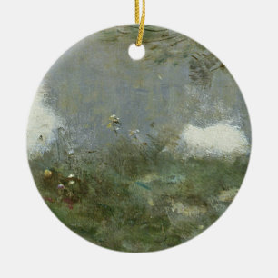 Adorno De Cerámica Souvenir de Mortefontaine, 1864