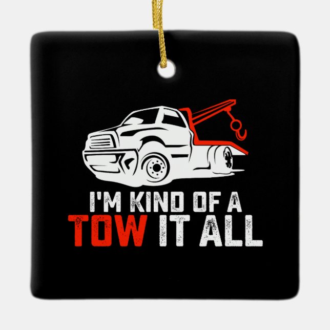 Adorno De Cerámica Soy Como Un Camión De Camión De Camión De Camión. (Anverso)