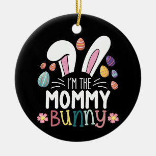 Adorno De Cerámica Soy la mamá de la familia de la Pascua Conjunta de