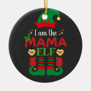 Adorno De Cerámica Soy la mamá Elf