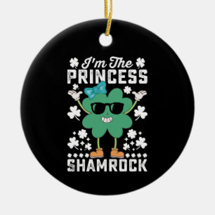 Adorno De Cerámica Soy La Princesa Shamrock Día de San Patricio Irlan