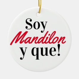 Adorno De Cerámica Soy mandilon y que