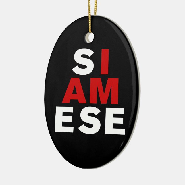 ADORNO DE CERÁMICA SOY SIAMÉS (Izquierda)