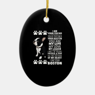 Adorno De Cerámica Soy Tu Amigo Tu Pareja Tu Terrible De Boston