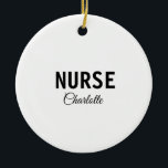 Adorno De Cerámica Soy un experto médico de enfermería añada su nombr<br><div class="desc">Plantillas simples de profesión para tu profesión</div>