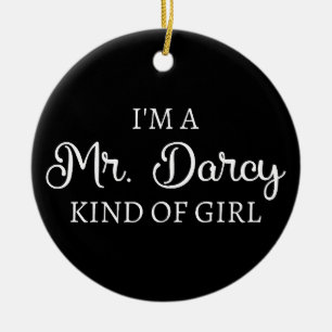 Adorno De Cerámica Soy un Sr. Darcy Tipo de Chica I