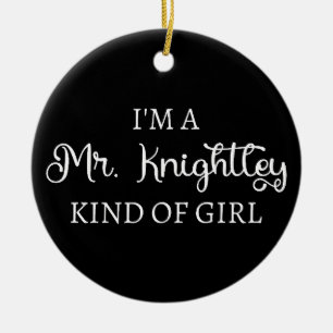 Adorno De Cerámica Soy un Sr. Knightley Tipo de Chica I