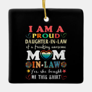 Adorno De Cerámica Soy Una Hija Orgullosa De La Ley Impresionante.