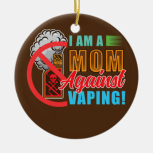 Adorno De Cerámica Soy una madre contra el vaping