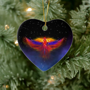 Adorno De Cerámica Space Phoenix Nebula