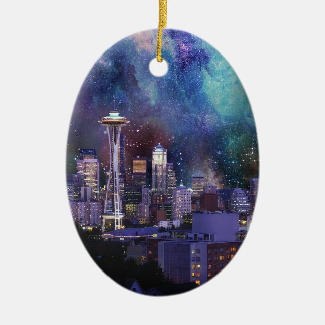 Adorno De Cerámica Spacey Seattle (Frente)